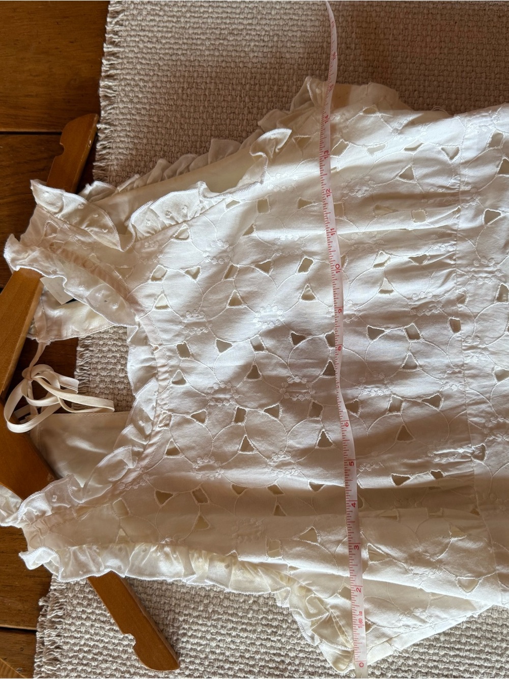 JCrew White Eyelet Ruffle Dress - Picture 9 of 10